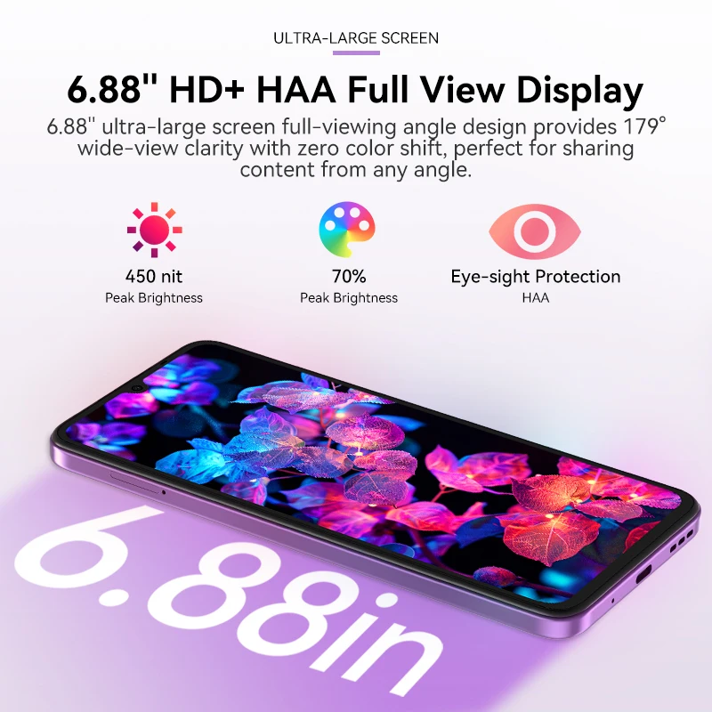 IIIF150 Action A5Pro Phone Dual Screen Design Smartphone Android 15 8GB RAM 256GB ROM 6.8" HD+ Display 5100mAh Battery - Image 4