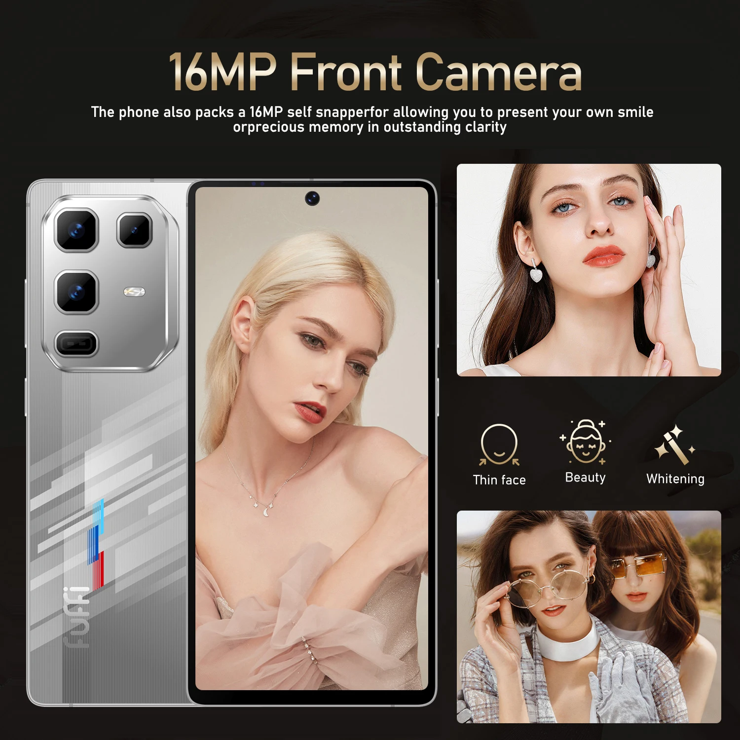 FUFFI S24 Pro Smartphone Cellphone Android 12 6.8inch Screen,8+256GB 16+32MP Mobile phone 4100mAh Google Play Store Phone - Image 4