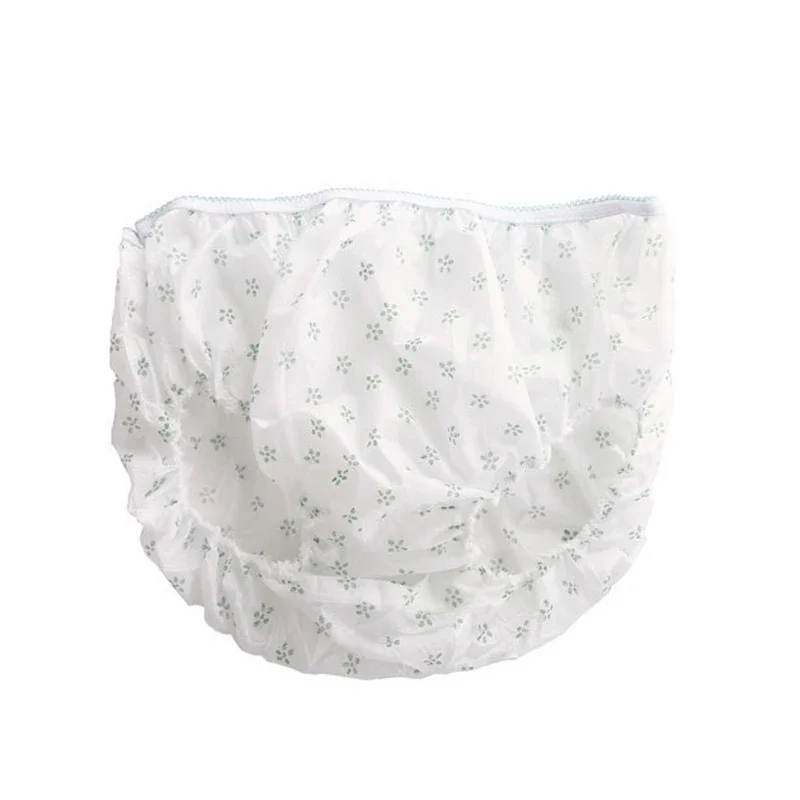 7 Pcs Cotton Pregnant Disposable Underwear Flowers Panties Non-woven Fabrics Briefs Prenatal pregnancy Postpartum Underpants - Image 3