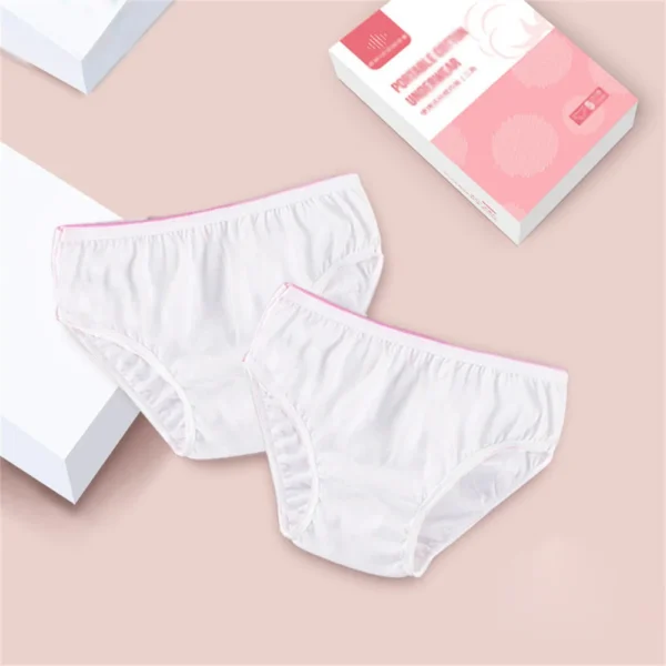 10PCS Disposable Underwear Pregnant Panties Cotton Postpartum Underpants Plus size for Big Women L to 3XL - Image 4