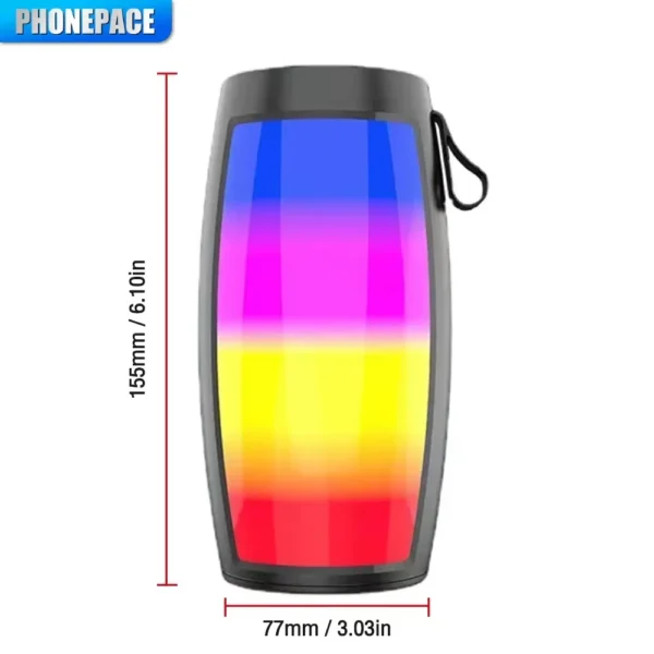 Wireless Bluetooth Speaker Portable Sound Box Subwoofer Car Audio Bass MP3 Player LED Lights Powerful Sound System - Image 3