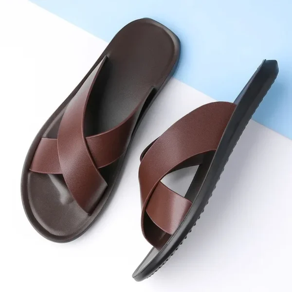Men's Beach Shoes Anti-Slip Slippers Casual Summer New Style Men's Sandals Comfortable Breathable Slip-On Water Shoes - Image 4