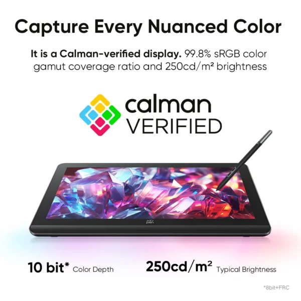 XPPen Artist Pro 19 (Gen 2) 4K Graphics Tablet Monitor with 99.8% sRGB X3 Pro Stylus 18.4 Inch Drawing Display for Windows Mac - Image 4