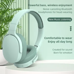 Wireless Headphones BT 5.1 Over Ear HiFi Stereo Headset True Wireless Sports Earphones Noise Cancelling Gaming Headphones