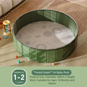 Fun Round Indoor Pool Portable Foldable Infant Ball Pit Waterproof Sturdy Playpen Kids Play
