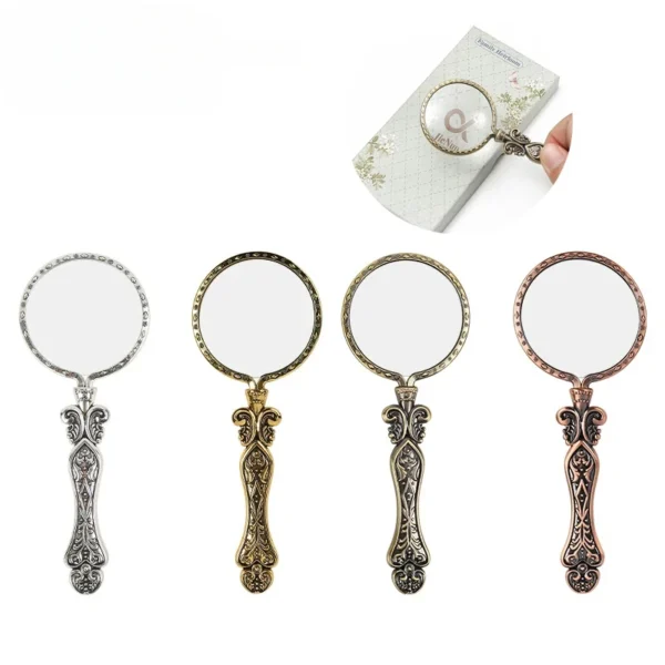 Trend Retro Magnifying Glass High-definition Magnifying Glass Portable Sewing Tool Handheld Magnifying Glass for Reading - Image 2