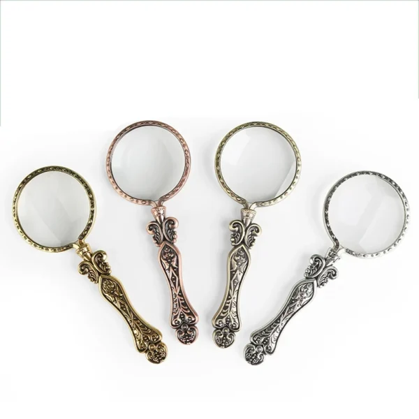 Trend Retro Magnifying Glass High-definition Magnifying Glass Portable Sewing Tool Handheld Magnifying Glass for Reading - Image 3