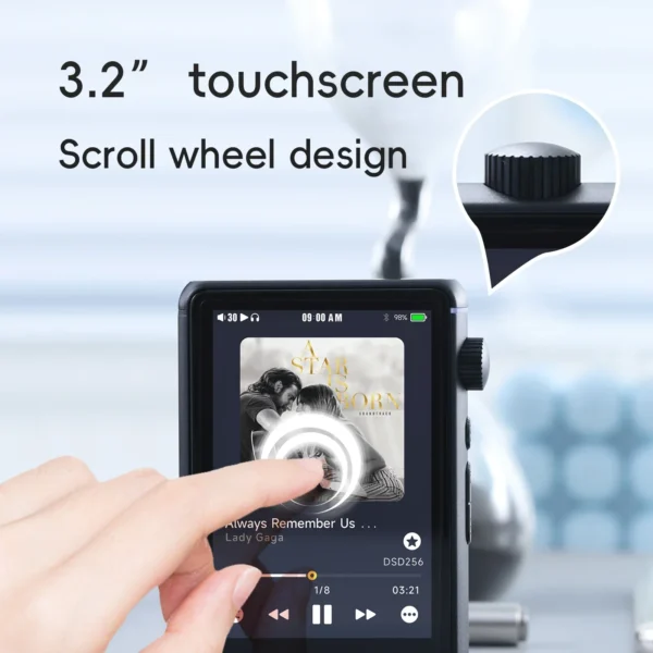 HiBy R3 II 2025 / R3 Gen 2 Music Player Bluetooth 5.1 WiFi MQA16X DSD256 Web Radio USB Audio Dongle DAC X1600E ES9219C 3.2‘’ - Image 4