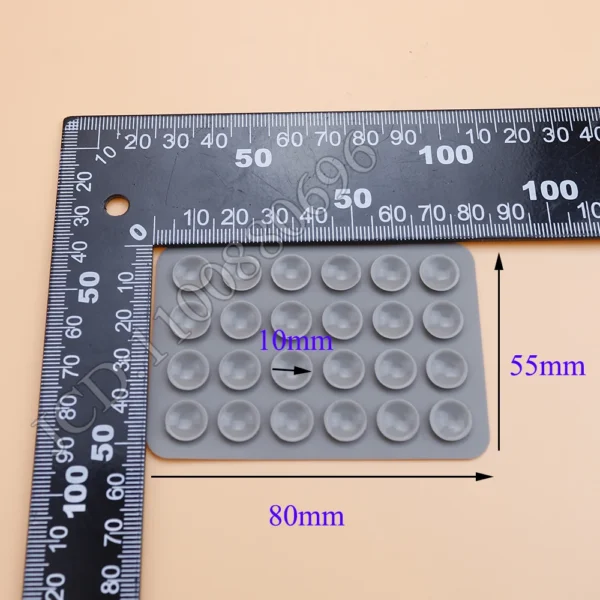 2PCS Double Side Silicone Pad For Mobile Phone Fixture Suction Cup Backed Adhesive Silicone Rubber Sucker Pad For Fixed Pad - Image 6