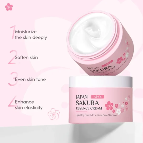 9pcs Facial Products Kit Sakura Skin Care Set Facial Cleanser Face Cream Sunscreen Facial Mask Eye Cream Korean Skincare Product - Image 6
