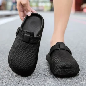 Bebealy Classic Men Garden Shoes Casual Waterproof Beach Slippers Men Clogs Summer EVA Flat Sandals Vacation Pool Men Shoes