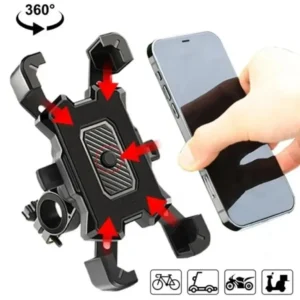 New Motorcycle Bicycle Phone Holder Moto Rearview Mirror Handlebar Mount Compatible for Xiaomi IPhone Mobile Navigation Bracket