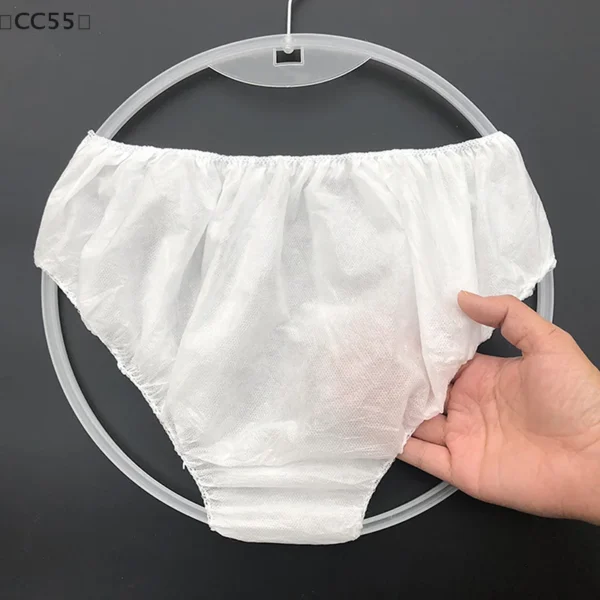 〔CC55〕10 Pcs Women Disposable Cotton Underwear Travelling Postpartum Panties Non-woven Underpants Underwear Pregnancy Panties - Image 3