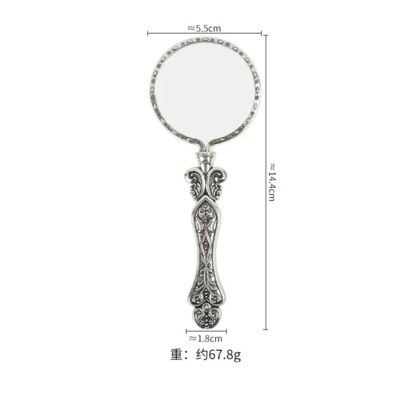 Trend Retro Magnifying Glass High-definition Magnifying Glass Portable Sewing Tool Handheld Magnifying Glass for Reading - Image 5