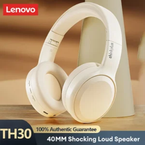 Lenovo TH30 Gaming Headset Over-Ear Wireless Bluetooth 360° Stereo Sound Headphones Long Endurance Low Latency Sport Earbuds
