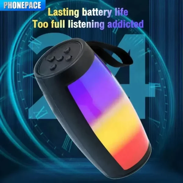 Wireless Bluetooth Speaker Portable Sound Box Subwoofer Car Audio Bass MP3 Player LED Lights Powerful Sound System - Image 4