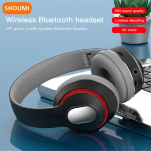 New Wireless Bluetooth Earphone Big Headphones 9D Surround Sound Foldable Bass Headset Over Ear Helmet with Mic for Music Gift