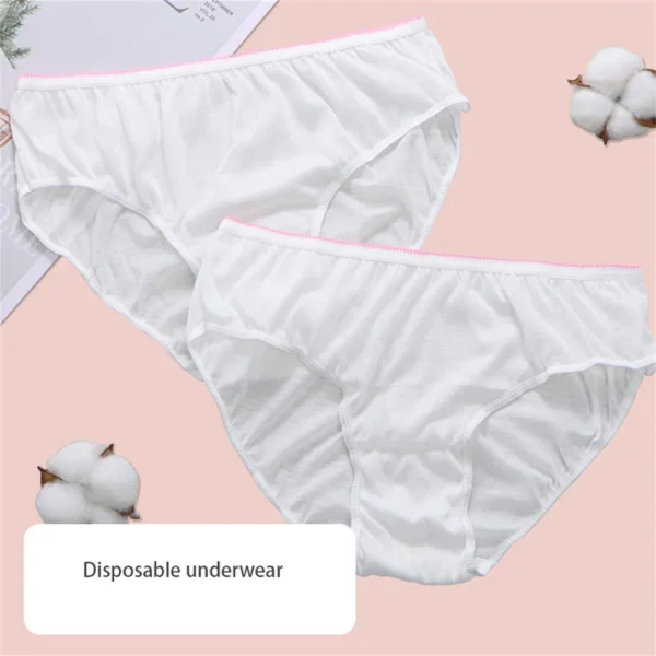 10PCS Disposable Underwear Pregnant Panties Cotton Postpartum Underpants Plus size for Big Women L to 3XL - Image 3