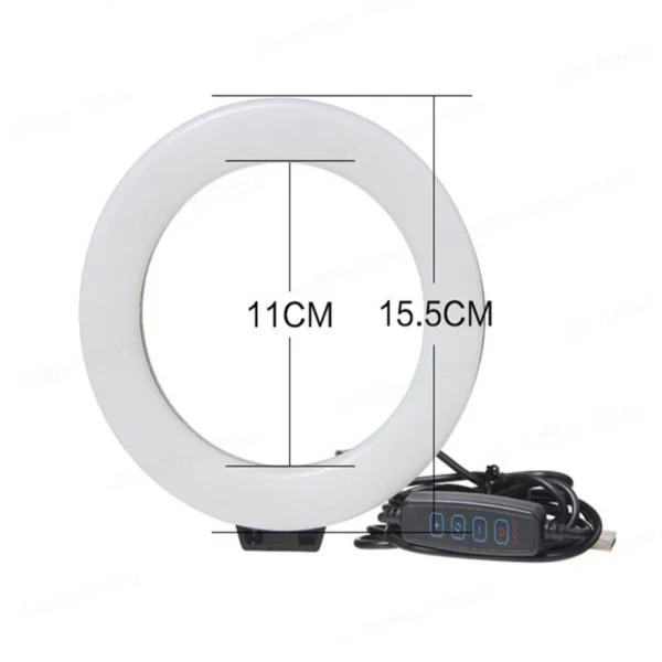 6inch Ring Light with Tripod Led Bright Ring Lamp Light Rim Song Lighting for Photography Selfie Ringlight Right Ligth - Image 4