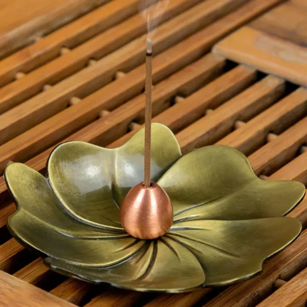 Meditation Buddha Sandalwood Stick Holder Burner Round Dish Lotus Flower Catcher Plate Incense Holders Home Decor kadzidełka - Image 5