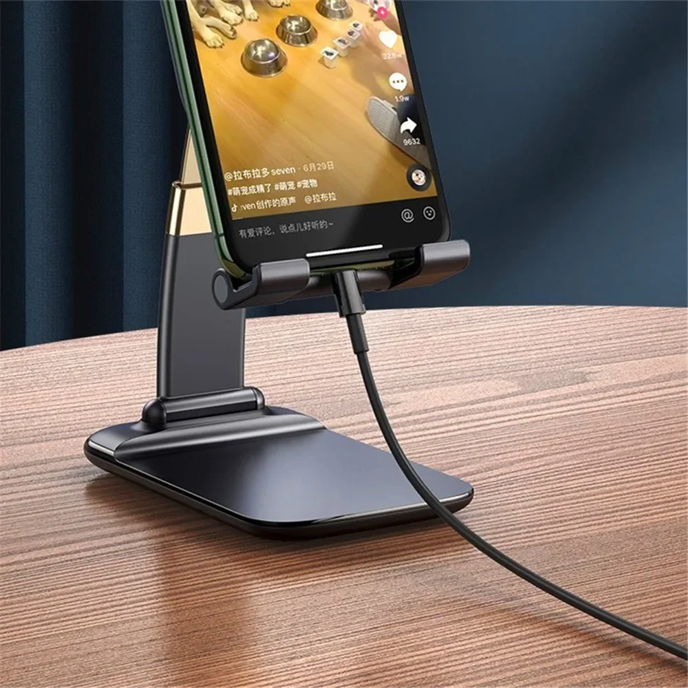 Foldable Metal Desktop Mobile Phone Stand For iPad iPhone 13 X Smartphone Support Tablet Desk Cell Phone Portable Holder Bracket - Image 5