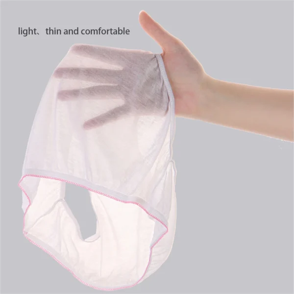 10PCS Disposable Underwear Pregnant Panties Cotton Postpartum Underpants Plus size for Big Women L to 3XL - Image 6