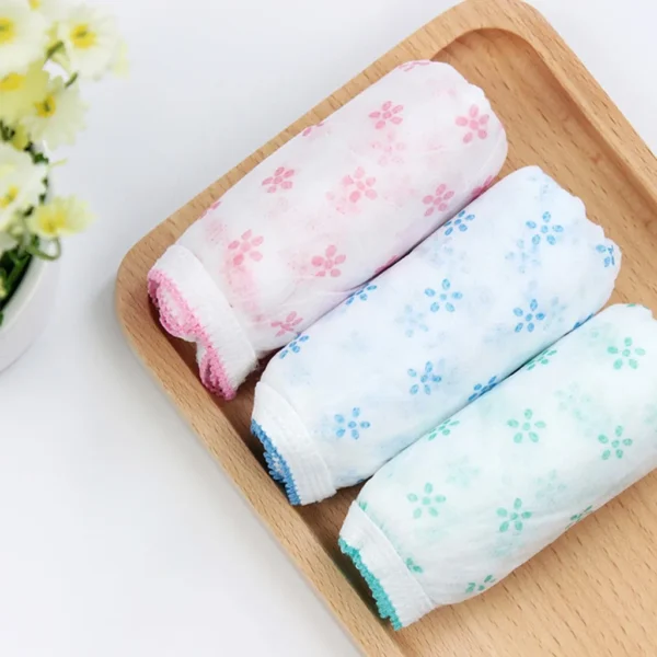 7PCS/Set Women Disposable Cotton Underwear Travelling Postpartum Panties non-woven double-layer paper underwear - Image 5