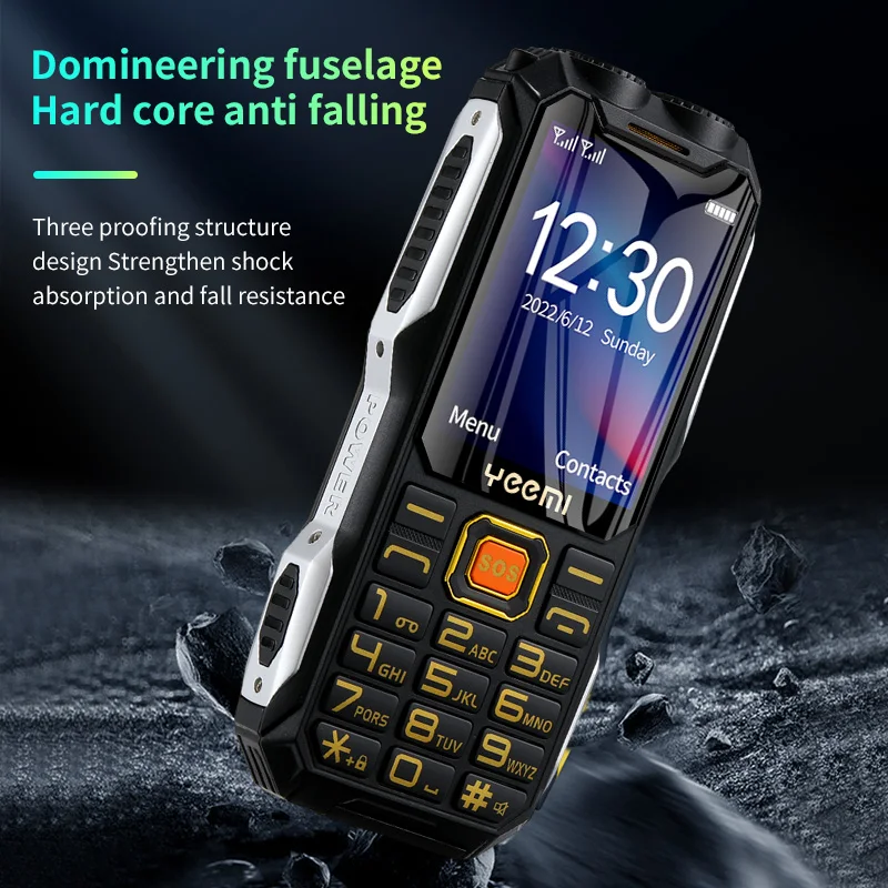 Q8 GSM 2G Rugged Mobile Phone Big Battery Double Flashlight 2.4inch HD Screen Dual Sim Large Button Cheap Cellphone For Elderly - Image 3