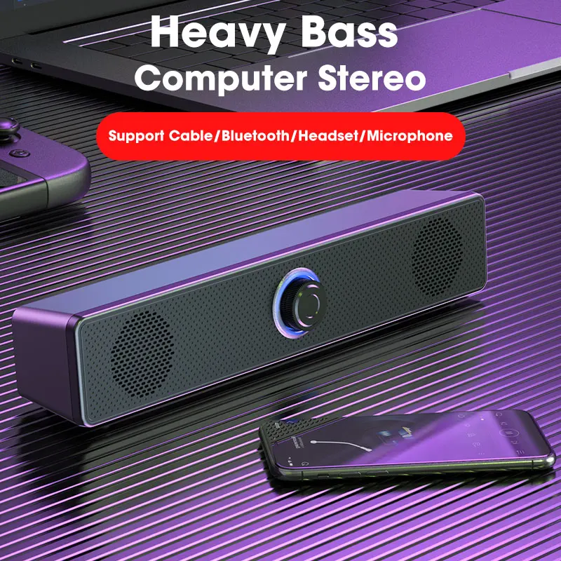 Computer Desktop High-quality Bluetooth Wired Dual-purpose High-volume Microphone Two-in-one Speaker - Image 4