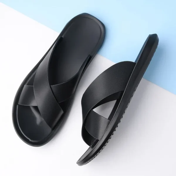 Men's Beach Shoes Anti-Slip Slippers Casual Summer New Style Men's Sandals Comfortable Breathable Slip-On Water Shoes - Image 3