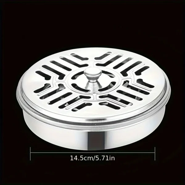 1PC Incense Holder, Mosquito Coil Tray Holder For Household With Lid, Outdoor Mosquito Coil Box, For Living Room And Bedroom - Image 4