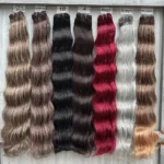 Magicae 200g/Pc Chocolate Brown M816 Blond 27/613 Gray M888 High Temperature Synthetic Hair Extension 30Inch Body Wave Bundles