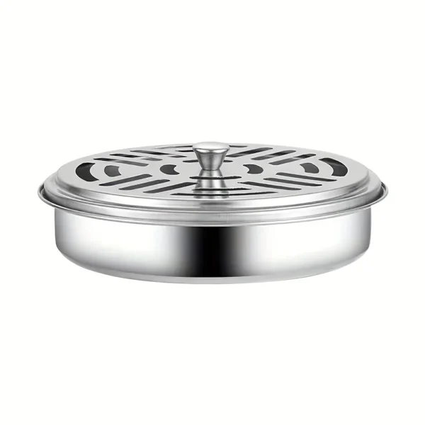 1PC Incense Holder, Mosquito Coil Tray Holder For Household With Lid, Outdoor Mosquito Coil Box, For Living Room And Bedroom - Image 3