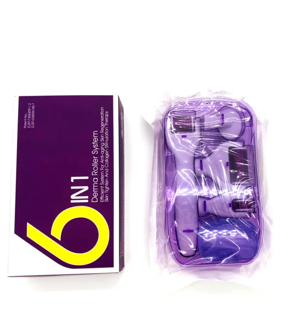 6 in 1 Microneedle Derma Roller Kit for Face and Body 300/720/1200 Titanium Dermaroller Micro Needle Facial Roller Skin Care - Image 6