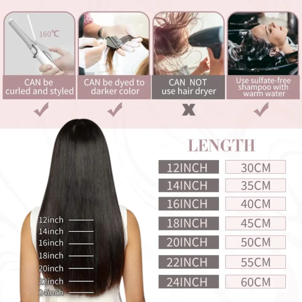 Ugeat Tape in Hair Extensions Human Hair Real Natural Brazilian Remy Hair Straight Seamless Skin Weft For Women Balayage 20P/40P - Image 4