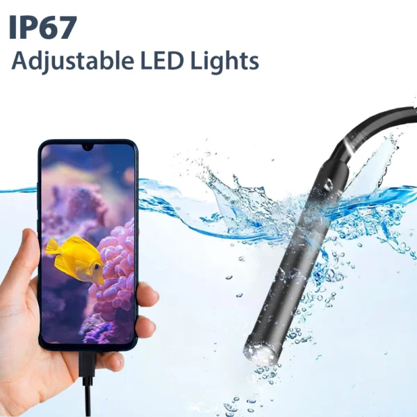 KERUI 2MP Single/Dual Lens Endoscope Camera Android Mini Inspection Camera for Iphone Waterproof Pipeline Borescope Type C IOS - Image 6