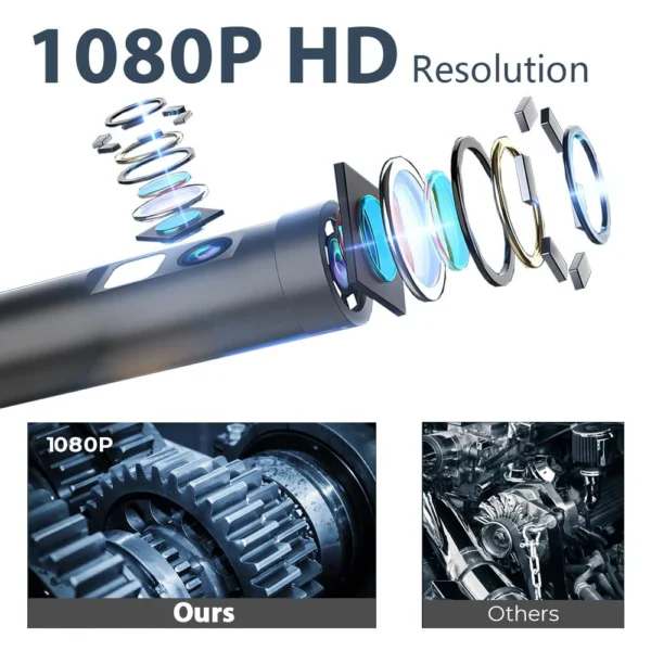 KERUI 2MP Single/Dual Lens Endoscope Camera Android Mini Inspection Camera for Iphone Waterproof Pipeline Borescope Type C IOS - Image 2