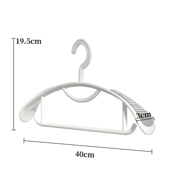 Household Non-slip Hanger, Thick And Wide Shoulder Plastic Drying Rack, Used To Hang Clothes Wholesalers - Image 6