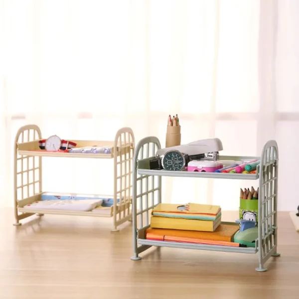 1PC High Appearance Horizontal Desktop Storage Shelf Simple Multi-storey Dormitory Storage Shelf Computer Office Available - Image 4