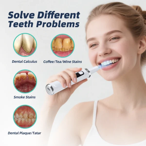 5 LED Light Ultrasonic Tooth Cleaner 9 Levels Dental Scaler Calculus Remover Plaque Stain Tartar Removal Teeth Cleaning Tools - Image 6
