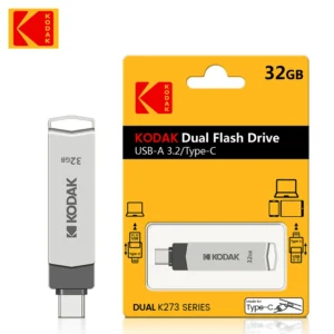 Kodak k273 high-speed USB flash drive 3.2 interface Type-C mobile phone computer dual-use 32G-256G storage USB flash drive 128G