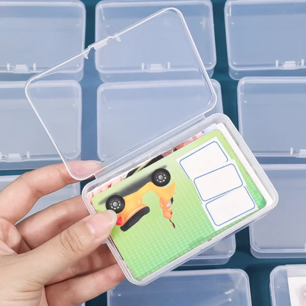10/3Pcs Transparent Plastic Boxes Playing Cards Container Storage Case Packing Poker Game Card Box Board Games Card Organizer - Image 2