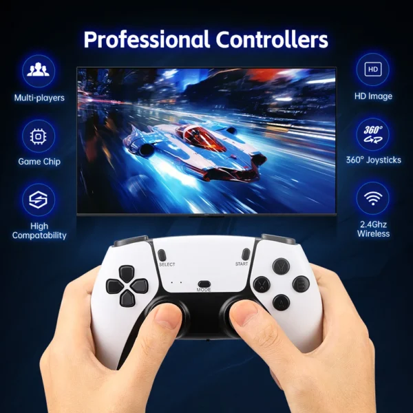 M15 4K Game Stick Mini Video Games Consoles Retro Handheld 20000 Games Player HD Video Game Stick 2.4G Double Wireless Controlle - Image 2