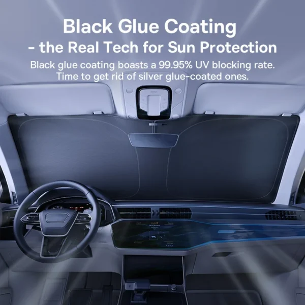 Baseus DT1 Car Sunshade Windshield Cover Folding Car Front Window UV Sun Protection for Summer Sun Shade Curtain Protector - Image 2