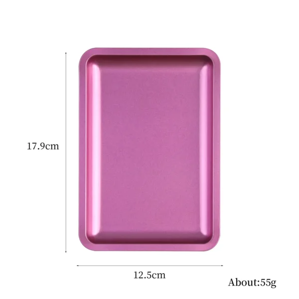 1PC Square Stainless Steel Cosmetic Storage Tray Nail Art Manicure Plate Tweezers Clippers Pens Container False Nails Dish Tools - Image 3