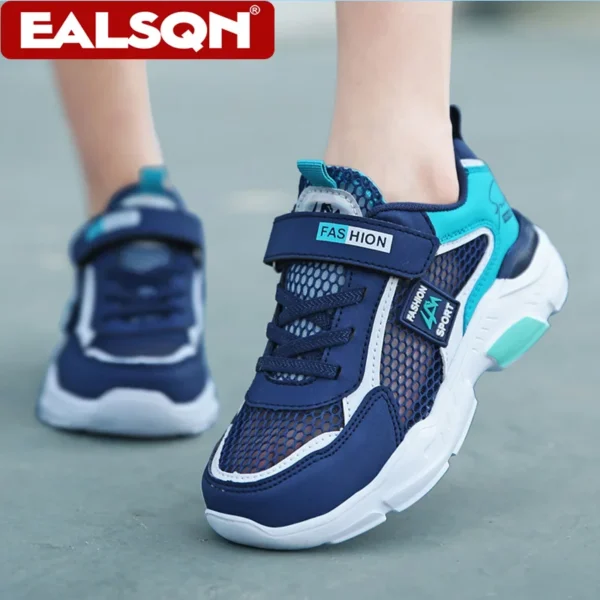4 Color Kids' Breathable Mesh Sneakers Non-Slip School Sports Shoes for Boys Girls Lightweight Casual Walking Shoes - Image 6