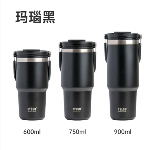 Taishuo Ice King Cup Handheld Double Drink Large Capacity 304 Stainless Steel Insulated Cup with Straw Car Cooling Cup - Image 6