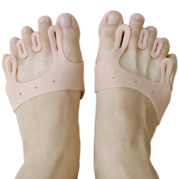 2pieces=1pair Gel Silicone Bunion Corrector Toe Separators Forefoot Pads Orthopedic Braces Orthotic Hallux Valgus Spacers - Image 2