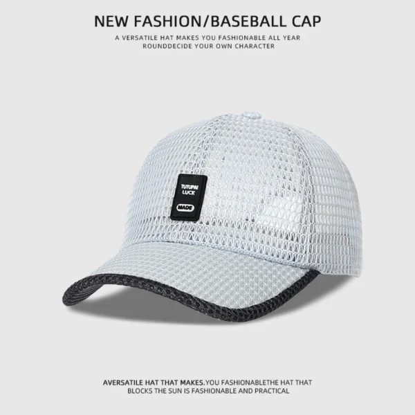 [NORTHWOOD] Men's Mesh Baseball Cap Breathable Summer Caps Dad Hat Outdoor Fishing Hats Bone Gorras Snapback Trucker Cap - Image 3