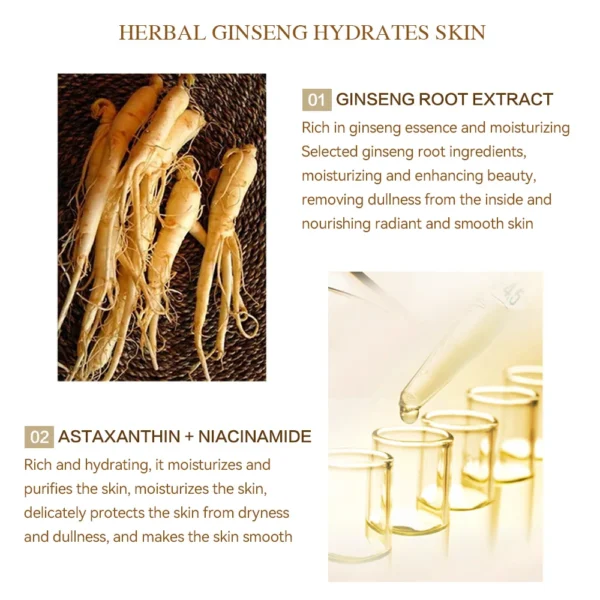 Ginseng Essence Polypeptide Essential Oil Gold Polypeptide Smoothes Wrinkles Essence Tighten Loose Skinreduce Fine Lines - Image 4